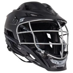 Cascade S Youth Matte Black Lacrosse Helmet Chrome Cage -Hockey Sale Store 847734449718