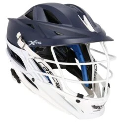 Cascade XRS Youth Matte Navy Lacrosse Helmet White Cage -Hockey Sale Store 847734649934