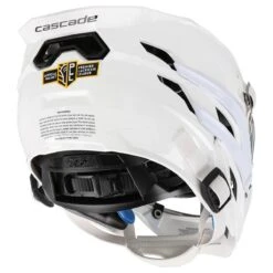 Cascade XRS Youth White Lacrosse Helmet Chrome Cage -Hockey Sale Store cascade lacrosse helmet xrs youth white chrome inset3