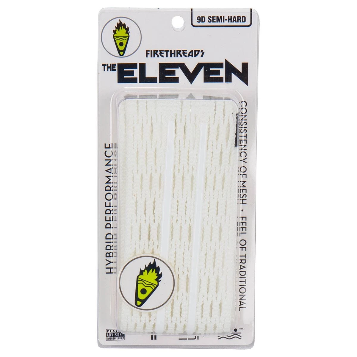 Firethreads Eleven 9D Semi-Hard Lacrosse Mesh - White 3 Firethreads Eleven 9D Semi-Hard Lacrosse Mesh - White