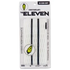 Firethreads Eleven 9D Semi-Soft Lacrosse Mesh - White/Black