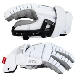 STX Surgeon RZR2 Lacrosse Goalie Gloves -Hockey Sale Store stx lacrosse gloves rzr 2 goalie inset1 1